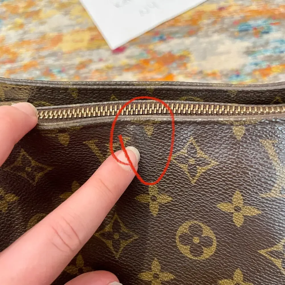 Louis Vuitton GM Monogram Canvas Looping Shoulder Bag Authentic